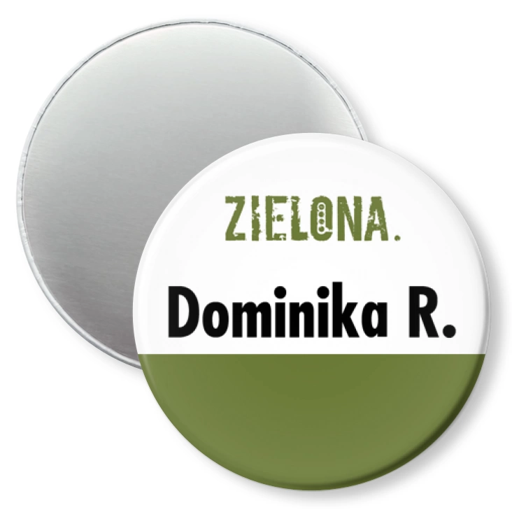 przypinka magnes Zielona.