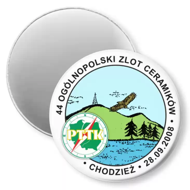 przypinka magnes PTTK Chodzież - Ogólnopolski Zlot Ceramików