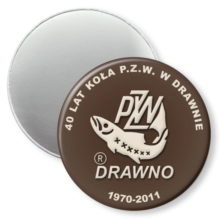 przypinka magnes PZW Drawno
