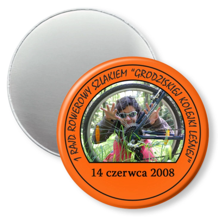 przypinka magnes Rajd Rowerowy Szlakiem Grodziskiej Kolei Leśnej