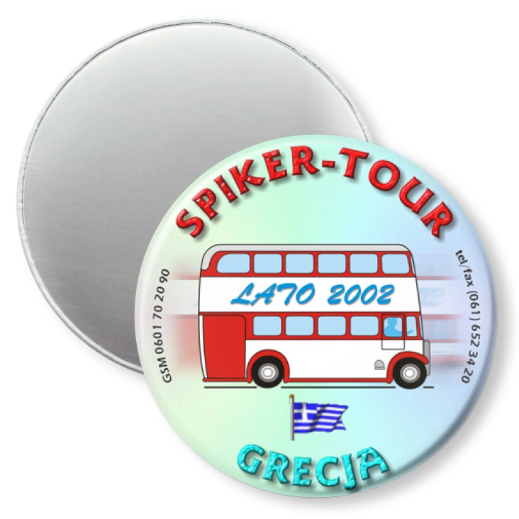 przypinka magnes Spiker-Tour Grecja