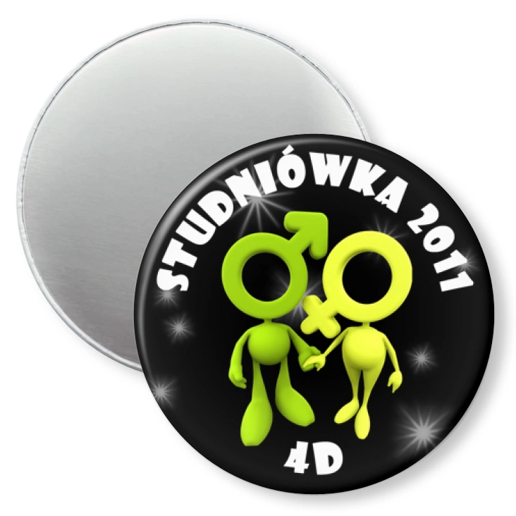 przypinka magnes Studniówka - Ryki 4D