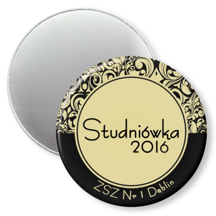 przypinka magnes Studniówka - ZSZ Nr1 Dęblin