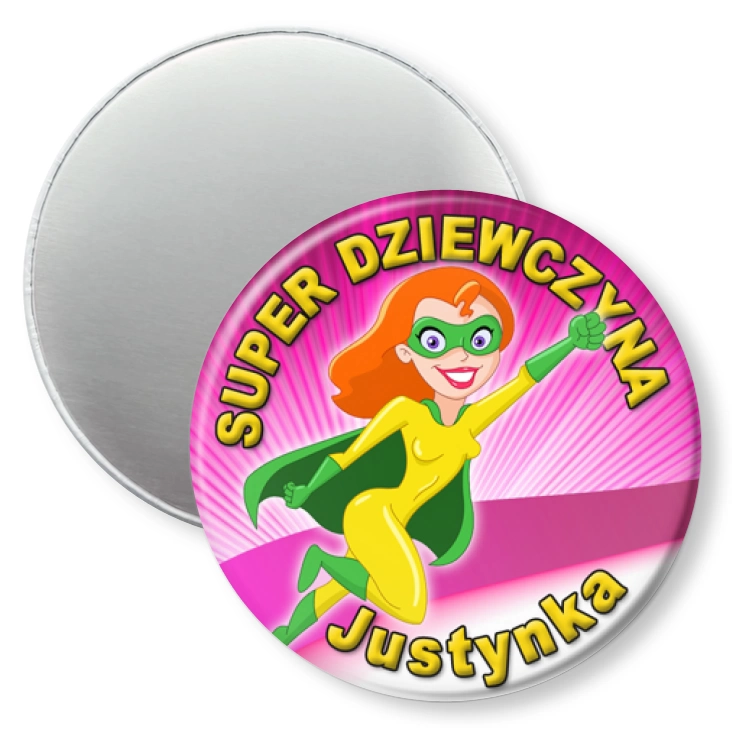 przypinka magnes Super dziewczyna