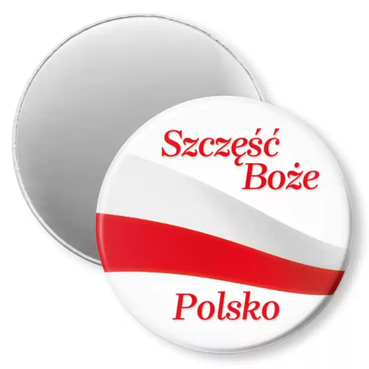 przypinka magnes Szczęść Boże Polsko