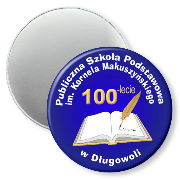 przypinka magnes Szkoła Podstawowa w Długowoli