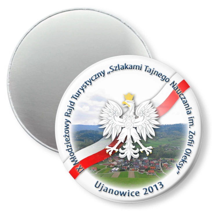 przypinka magnes Szlakami Tajnego Nauczania im. Zofii Oleksy 2013