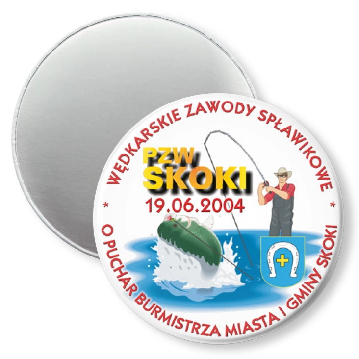 przypinka magnes Wędkarskie Zawody Spławikowe 2004