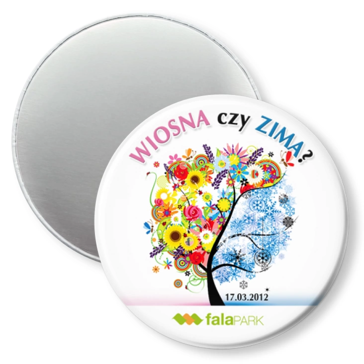przypinka magnes Wiosna czy Zima?
