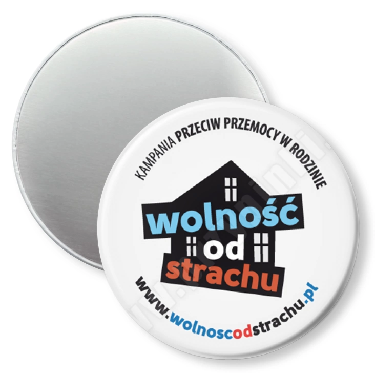 przypinka magnes Wolność od strachu