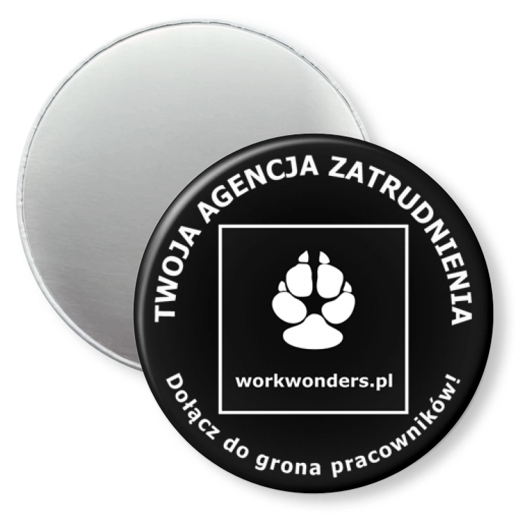 przypinka magnes workwonder.pl
