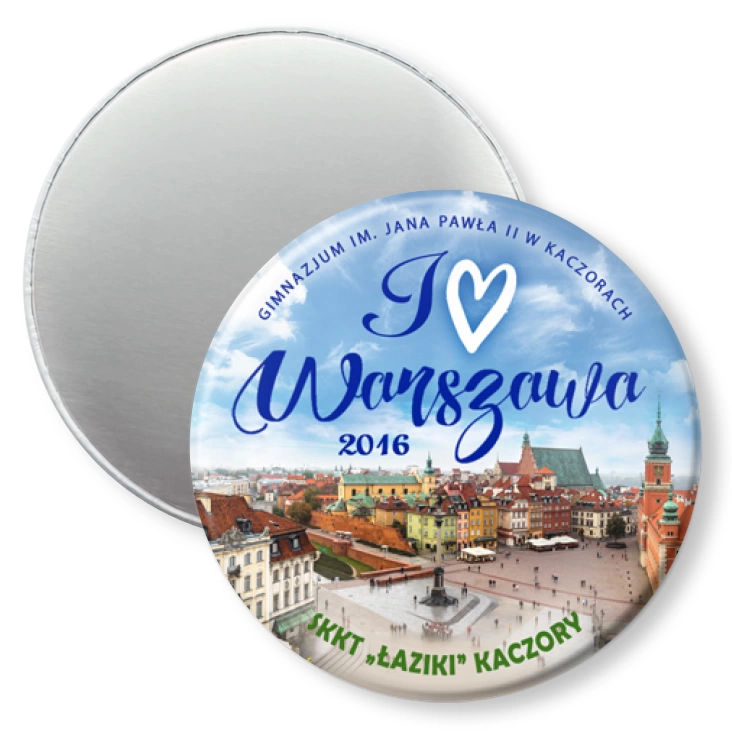 przypinka magnes Wycieczka Kaczory - Warszawa 2016