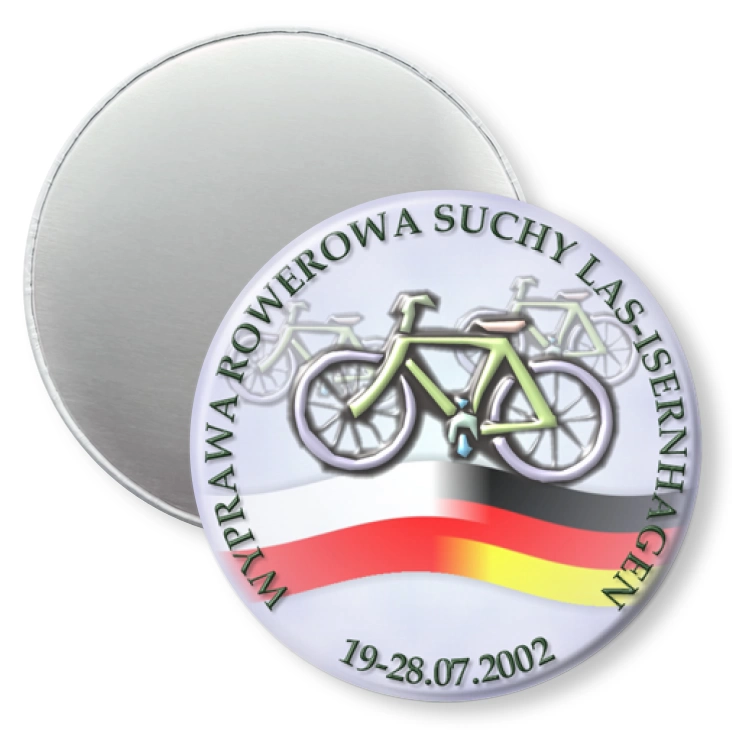 przypinka magnes Wyprawa Rowerowa Suchy Las - Isernhagen