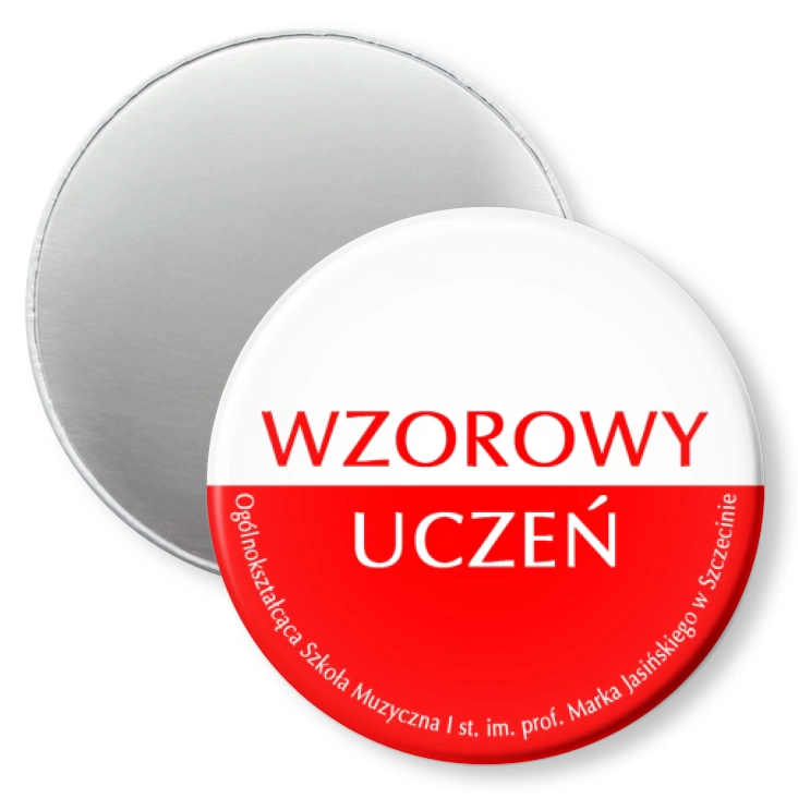 przypinka magnes Wzorowy Uczeń