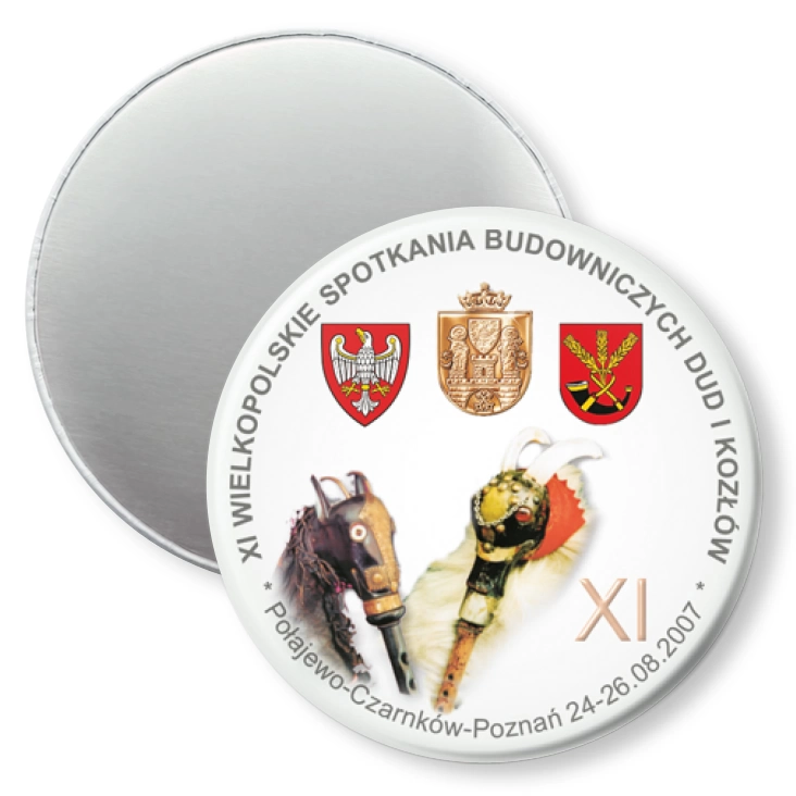 przypinka magnes XI Wielkopolskie Spotkania Budowniczych Dud i Kozłów