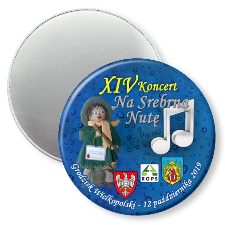 przypinka magnes XIV Koncert Na Srebrną Nutę