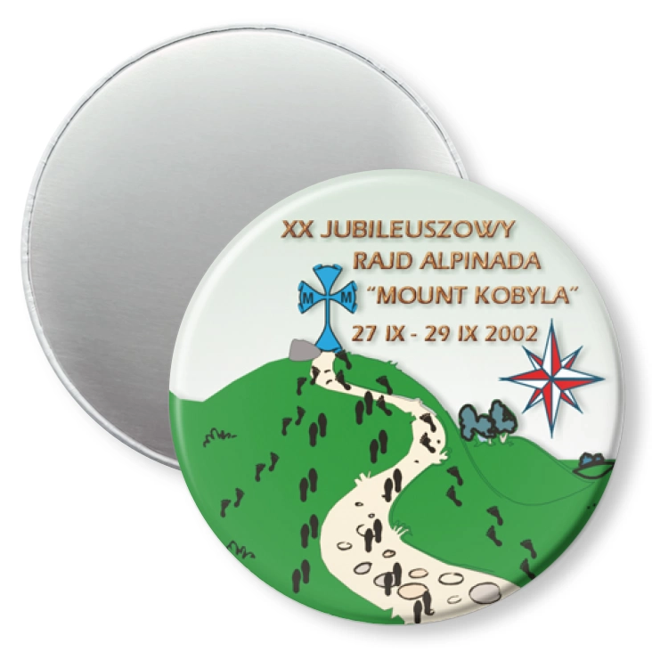 przypinka magnes XX Jubileuszowy Rajd Alpinada Mount Kobyla