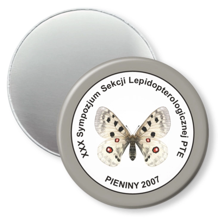 przypinka magnes XXX Sympozjum Sekcji Lepidopterologicznej PTE - PIENINY 2007