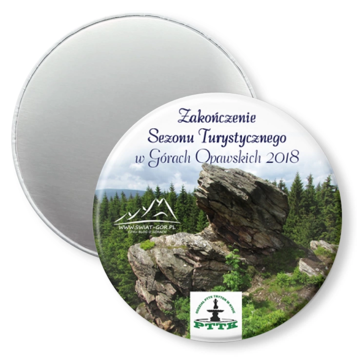 przypinka magnes Zakończenie sezonu turystycznego