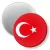Przypinka magnes Flaga Turcja