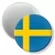 Przypinka magnes Flaga Szwecja