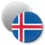 Przypinka magnes Flaga Islandia