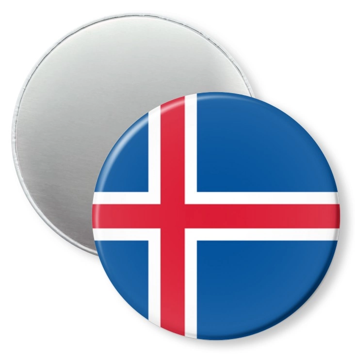 przypinka magnes Flaga Islandia
