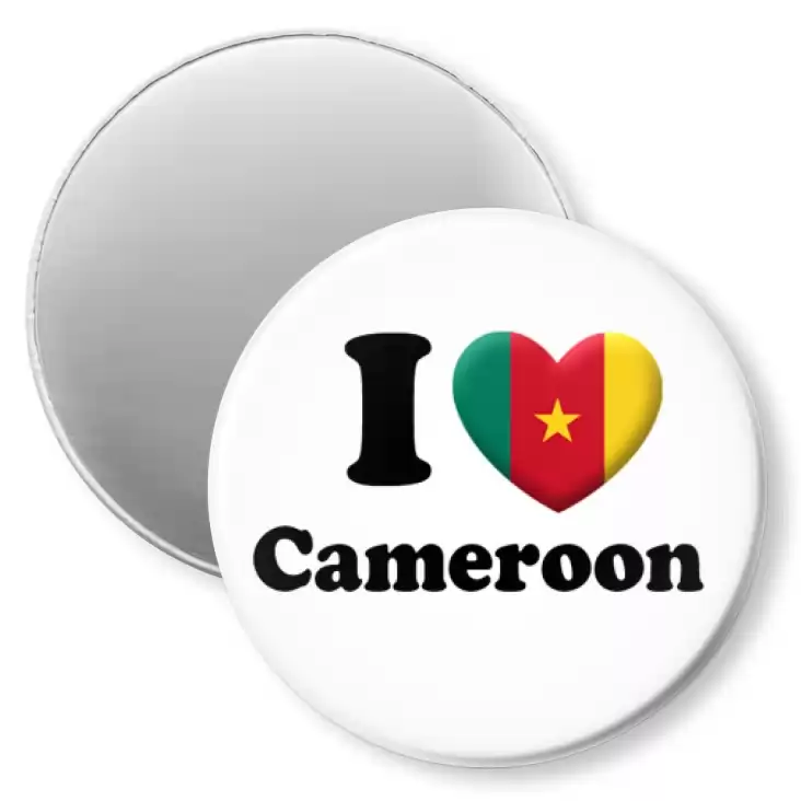 przypinka magnes I love Cameroon