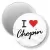 Przypinka magnes I love Chopin
