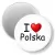 Przypinka magnes I love Polska
