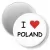Przypinka magnes I love Poland