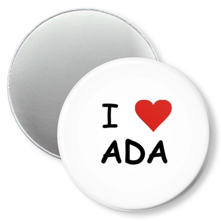 przypinka magnes I love Ada