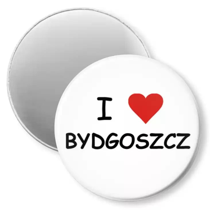przypinka magnes I love Bydgoszcz