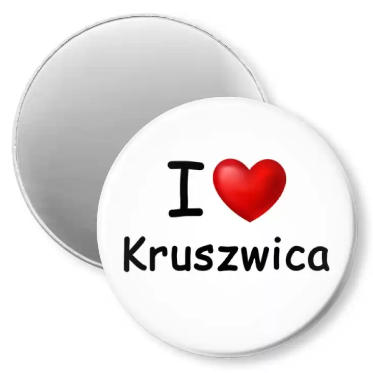 przypinka magnes I love Kruszwica