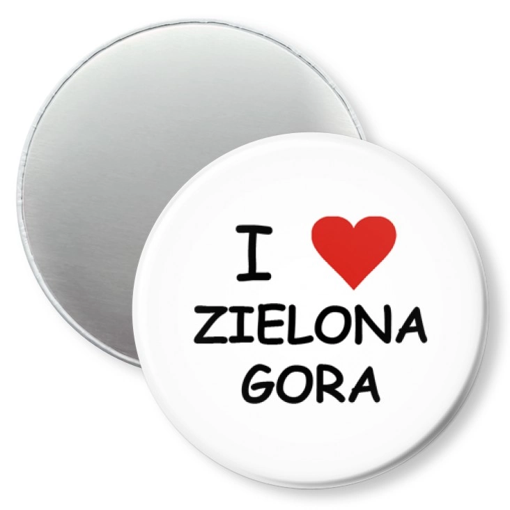 przypinka magnes I love Zielona Góra