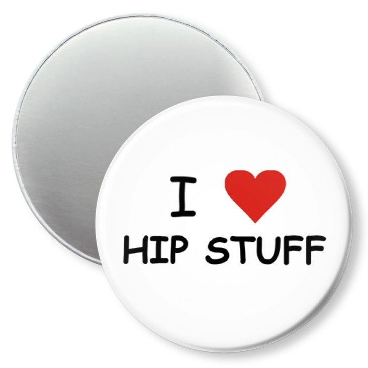 przypinka magnes I love hip stuff