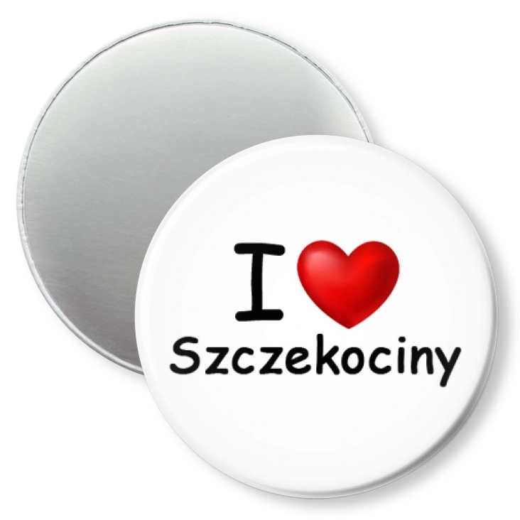 przypinka magnes I love Szczekociny