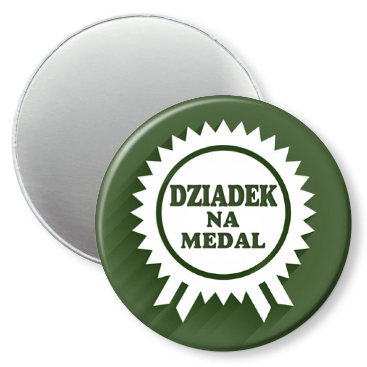 przypinka magnes Dziadek na medal