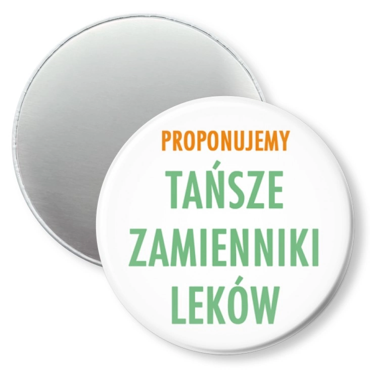 przypinka magnes Tańsze zamienniki leków