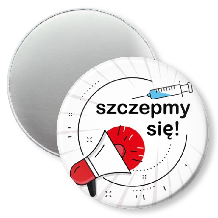 przypinka magnes Zaszczepmy się