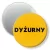Przypinka magnes Dyżurny żółte tło