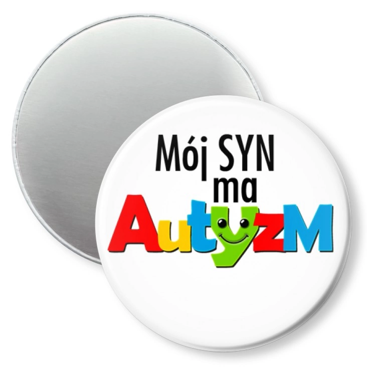 przypinka magnes Mój syn ma autyzm