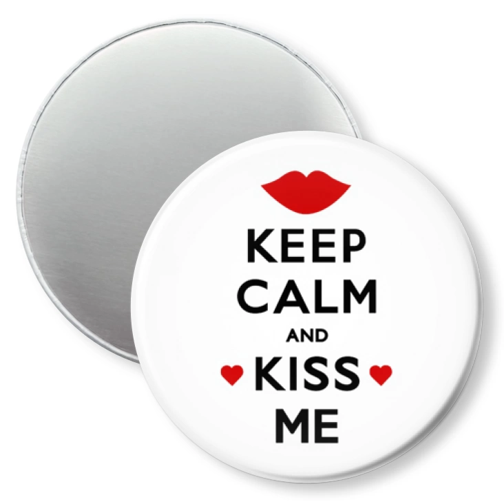 przypinka magnes Kiss me