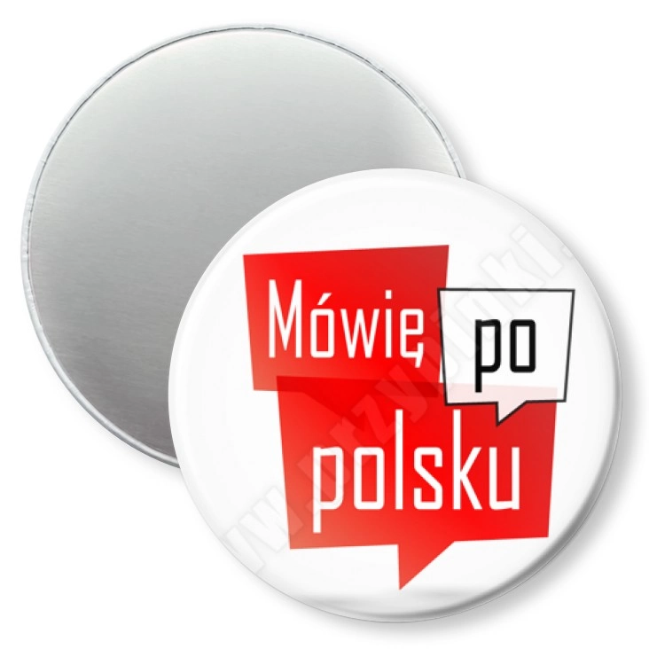 przypinka magnes Mówię po polsku