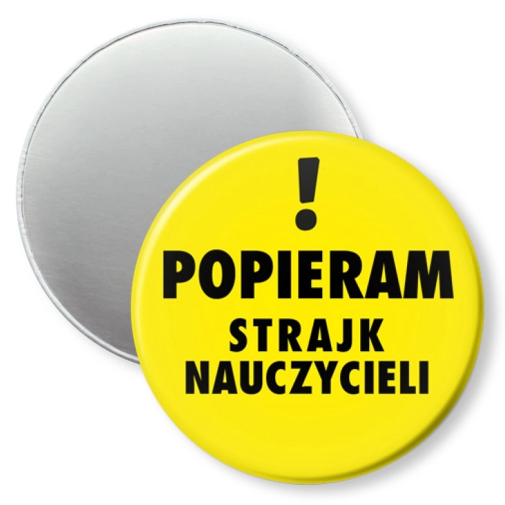 przypinka magnes Popieram protest