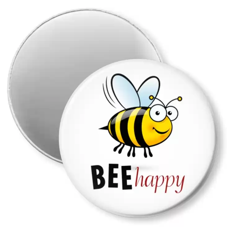 przypinka magnes Bee happy