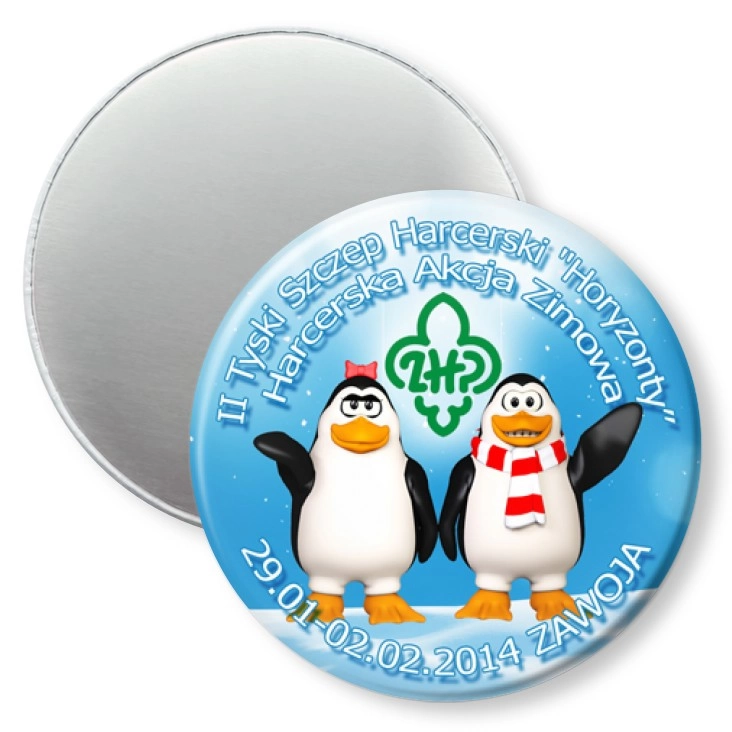 przypinka magnes ZHP Horyzonty Zawoja 2014