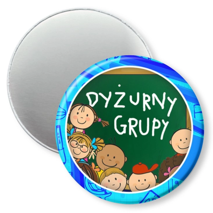 przypinka magnes Dyżurny grupy obwódka