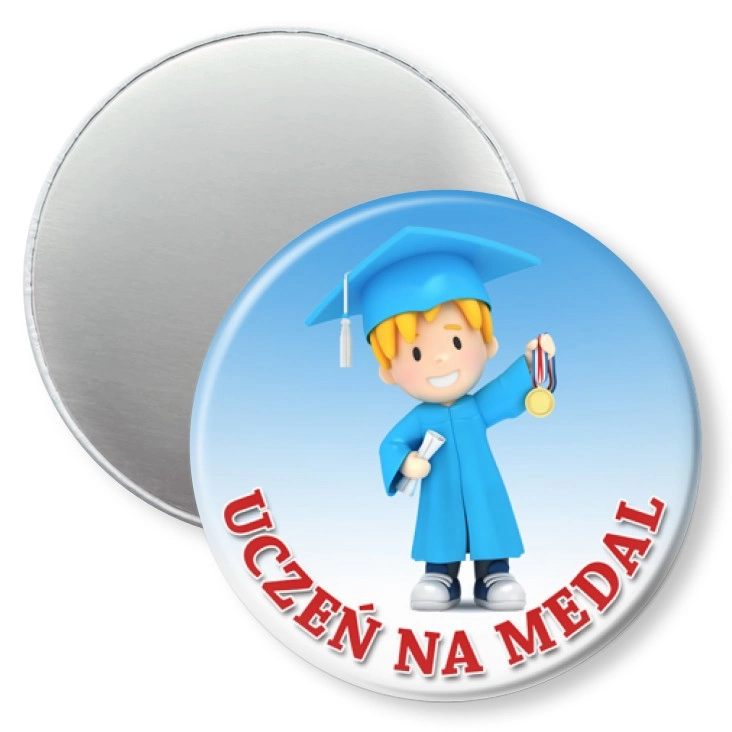 przypinka magnes Uczeń na medal