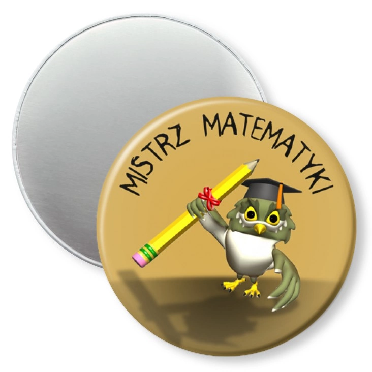 przypinka magnes Mistrz matematyki